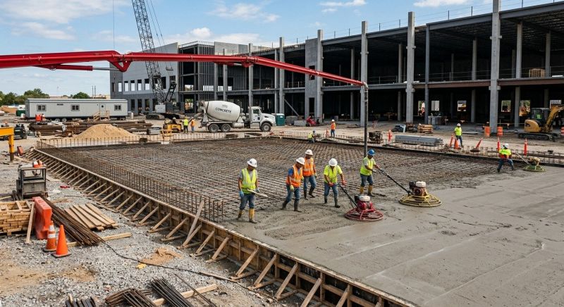 Commercial Slab Construction in Sarasota, FL